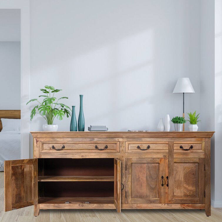 Natural wood sideboard deals buffet